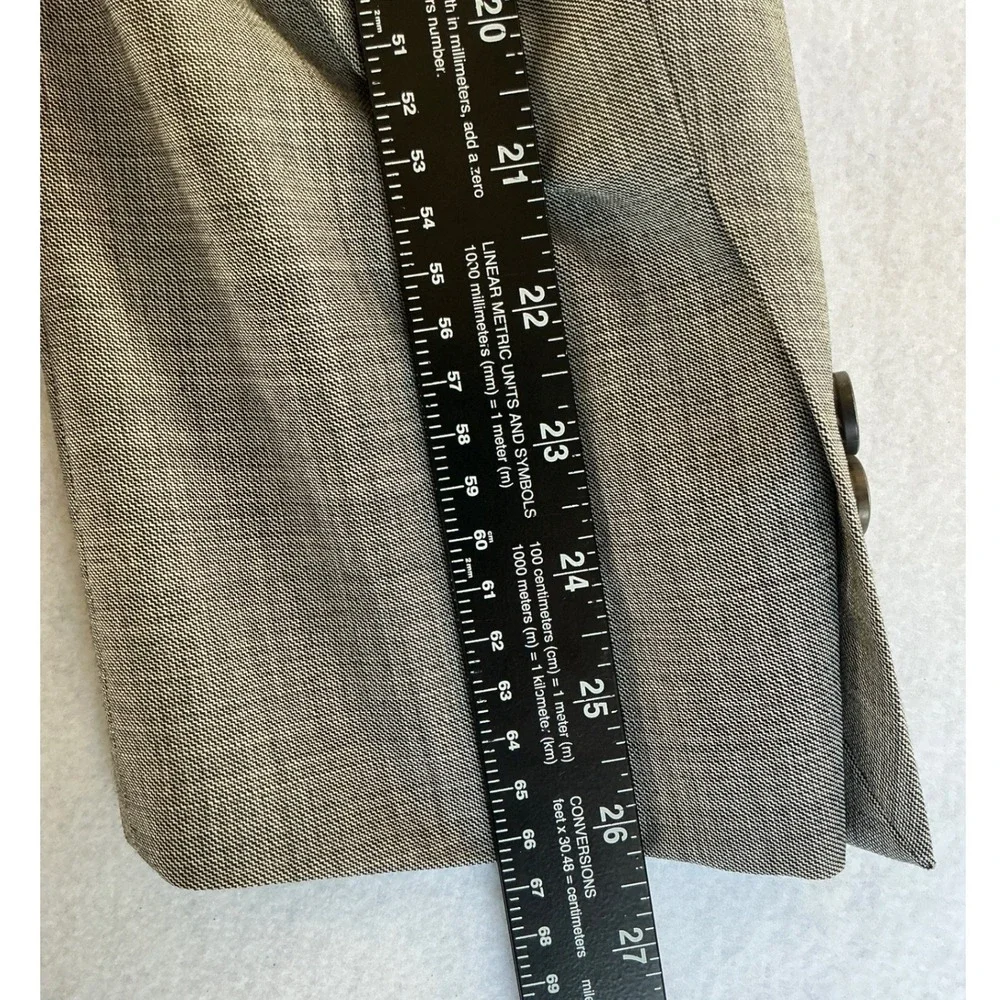 Pronto‎ Uomo Suit Jacket Mens 43 Long Grey 100% Wool 2-Button Blazer BC174216